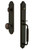 Grandeur Hardware - Arc One-Piece Handleset with C Grip and Fifth Avenue Knob in Timeless Bronze - ARCCGRFAV - 841974