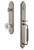 Grandeur Hardware - Arc One-Piece Handleset with C Grip and Fontainebleau Knob in Satin Nickel - ARCCGRFON - 841990