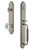 Grandeur Hardware - Arc One-Piece Handleset with C Grip and Fontainebleau Knob in Satin Nickel - ARCCGRFON - 841992