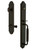 Grandeur Hardware - Arc One-Piece Handleset with C Grip and Georgetown Lever in Timeless Bronze - ARCCGRGEO - 842925