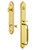 Grandeur Hardware - Arc One-Piece Handleset with C Grip and Georgetown Lever in Lifetime Brass - ARCCGRGEO - 842911