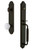 Grandeur Hardware - Arc One-Piece Dummy Handleset with C Grip and Hyde Park Knob in Timeless Bronze - ARCCGRHYD - 848660