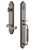 Grandeur Hardware - Arc One-Piece Handleset with C Grip and Newport Lever in Antique Pewter - ARCCGRNEW - 842940