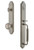Grandeur Hardware - Arc One-Piece Dummy Handleset with C Grip and Parthenon Knob in Satin Nickel - ARCCGRPAR - 848680