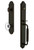 Grandeur Hardware - Arc One-Piece Handleset with C Grip and Provence Knob in Timeless Bronze - ARCCGRPRO - 842074