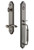 Grandeur Hardware - Arc One-Piece Handleset with C Grip and Portofino Lever in Antique Pewter - ARCCGRPRT - 842980