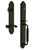 Grandeur Hardware - Arc One-Piece Dummy Handleset with C Grip and Portofino Lever in Timeless Bronze - ARCCGRPRT - 849836