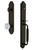 Grandeur Hardware - Arc One-Piece Dummy Handleset with C Grip and Versailles Knob in Timeless Bronze - ARCCGRVER - 848760