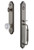 Grandeur Hardware - Arc One-Piece Dummy Handleset with C Grip and Versailles Knob in Antique Pewter - ARCCGRVER - 848745