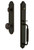 Grandeur Hardware - Arc One-Piece Handleset with C Grip and Windsor Knob in Timeless Bronze - ARCCGRWIN - 842134