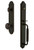 Grandeur Hardware - Arc One-Piece Dummy Handleset with C Grip and Windsor Knob in Timeless Bronze - ARCCGRWIN - 848785