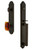 Grandeur Hardware - Arc One-Piece Handleset with D Grip and Baguette Amber Knob in Timeless Bronze - ARCDGRBCA - 843446