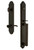 Grandeur Hardware - Arc One-Piece Handleset with D Grip and Bellagio Lever in Timeless Bronze - ARCDGRBEL - 846748