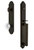 Grandeur Hardware - Arc One-Piece Dummy Handleset with D Grip and Bordeaux Knob in Timeless Bronze - ARCDGRBOR - 848437