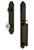 Grandeur Hardware - Arc One-Piece Handleset with D Grip and Burgundy Knob in Timeless Bronze - ARCDGRBUR - 843751