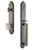 Grandeur Hardware - Arc One-Piece Handleset with D Grip and Chambord Knob in Antique Pewter - ARCDGRCHM - 843777
