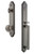 Grandeur Hardware - Arc One-Piece Dummy Handleset with D Grip and Fifth Avenue Knob in Antique Pewter - ARCDGRFAV - 848572