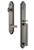 Grandeur Hardware - Arc One-Piece Dummy Handleset with D Grip and Georgetown Lever in Antique Pewter - ARCDGRGEO - 849733
