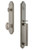 Grandeur Hardware - Arc One-Piece Dummy Handleset with D Grip and Grande Victorian Knob in Satin Nickel - ARCDGRGVC - 848632