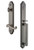 Grandeur Hardware - Arc One-Piece Dummy Handleset with D Grip and Newport Lever in Antique Pewter - ARCDGRNEW - 849769