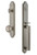 Grandeur Hardware - Arc One-Piece Dummy Handleset with D Grip and Parthenon Knob in Satin Nickel - ARCDGRPAR - 848682