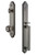 Grandeur Hardware - Arc One-Piece Dummy Handleset with D Grip and Parthenon Knob in Antique Pewter - ARCDGRPAR - 848672