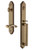 Grandeur Hardware - Arc One-Piece Handleset with D Grip and Portofino Lever in Vintage Brass - ARCDGRPRT - 847138