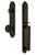 Grandeur Hardware - Arc One-Piece Handleset with D Grip and Soleil Knob in Timeless Bronze - ARCDGRSOL - 844350