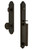 Grandeur Hardware - Arc One-Piece Dummy Handleset with D Grip and Soleil Knob in Timeless Bronze - ARCDGRSOL - 848737