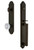 Grandeur Hardware - Arc One-Piece Dummy Handleset with D Grip and Versailles Knob in Timeless Bronze - ARCDGRVER - 848762
