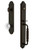 Grandeur Hardware - Arc One-Piece Handleset with F Grip and Bordeaux Knob in Timeless Bronze - ARCFGRBOR - 843637