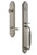 Grandeur Hardware - Arc One-Piece Dummy Handleset with F Grip and Georgetown Lever in Satin Nickel - ARCFGRGEO - 849750