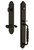 Grandeur Hardware - Arc One-Piece Handleset with F Grip and Portofino Lever in Timeless Bronze - ARCFGRPRT - 847096
