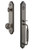 Grandeur Hardware - Arc One-Piece Dummy Handleset with F Grip and Windsor Knob in Antique Pewter - ARCFGRWIN - 848771