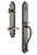 Grandeur Hardware - Arc One-Piece Handleset with S Grip and Bellagio Lever in Antique Pewter - ARCSGRBEL - 846668