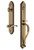 Grandeur Hardware - Arc One-Piece Handleset with S Grip and Bellagio Lever in Vintage Brass - ARCSGRBEL - 846766