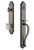 Grandeur Hardware - Arc One-Piece Handleset with S Grip and Chambord Knob in Antique Pewter - ARCSGRCHM - 843785