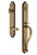 Grandeur Hardware - Arc One-Piece Dummy Handleset with S Grip and Georgetown Lever in Vintage Brass - ARCSGRGEO - 849767