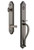 Grandeur Hardware - Arc One-Piece Dummy Handleset with S Grip and Georgetown Lever in Antique Pewter - ARCSGRGEO - 849731