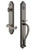 Grandeur Hardware - Arc One-Piece Handleset with S Grip and Newport Lever in Antique Pewter - ARCSGRNEW - 846913