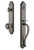 Grandeur Hardware - Arc One-Piece Handleset with S Grip and Parthenon Knob in Antique Pewter - ARCSGRPAR - 844202