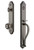 Grandeur Hardware - Arc One-Piece Handleset with S Grip and Parthenon Knob in Antique Pewter - ARCSGRPAR - 844205