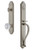 Grandeur Hardware - Arc One-Piece Handleset with S Grip and Versailles Knob in Satin Nickel - ARCSGRVER - 844406