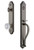 Grandeur Hardware - Arc One-Piece Dummy Handleset with S Grip and Versailles Knob in Antique Pewter - ARCSGRVER - 848743