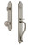 Grandeur Hardware - Arc One-Piece Dummy Handleset with S Grip and Windsor Knob in Satin Nickel - ARCSGRWIN - 848778