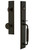 Grandeur Hardware - Carre One-Piece Dummy Handleset with C Grip and Bouton Knob in Timeless Bronze - CARCGRBOU - 848910