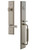 Grandeur Hardware - Carre One-Piece Handleset with C Grip and Georgetown Lever in Satin Nickel - CARCGRGEO - 843069