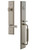 Grandeur Hardware - Carre One-Piece Dummy Handleset with C Grip and Georgetown Lever in Satin Nickel - CARCGRGEO - 849904