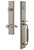 Grandeur Hardware - Carre One-Piece Dummy Handleset with C Grip and Portofino Lever in Satin Nickel - CARCGRPRT - 849988