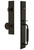 Grandeur Hardware - Carre One-Piece Handleset with C Grip and Soleil Knob in Timeless Bronze - CARCGRSOL - 842452